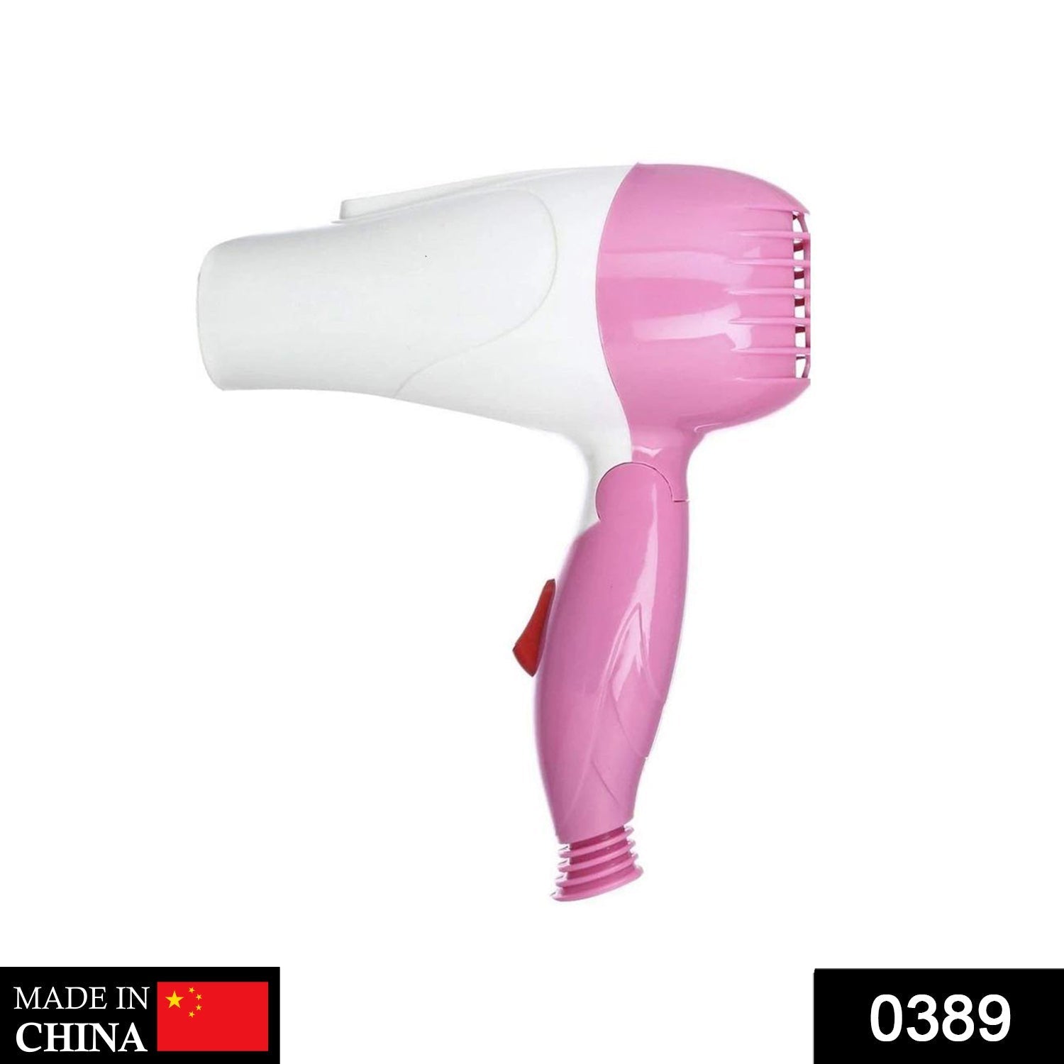 Compact foldable hair dryer with speed control. Compact foldable hair dryer with speed control.